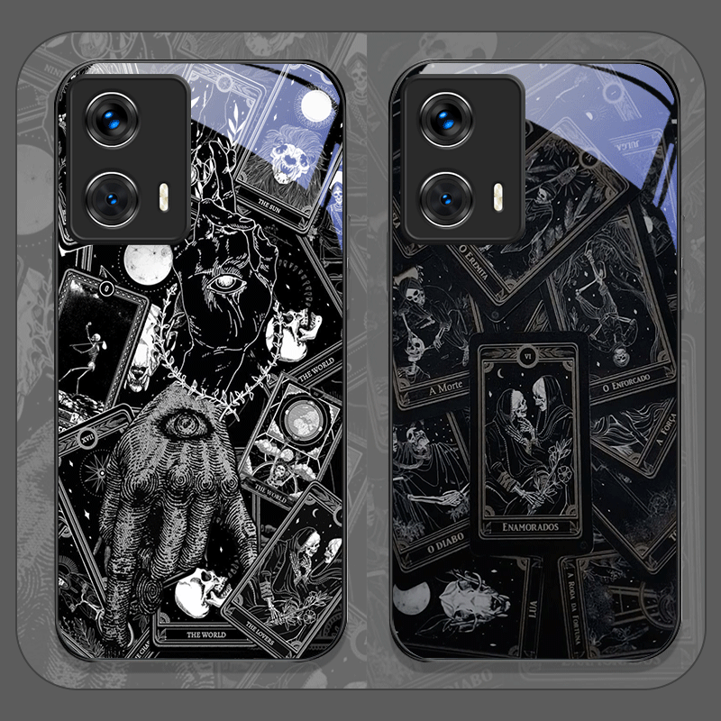 Old Fashioned Glass - Vintage Gotik Tarot Kartları Baskılı Temperli