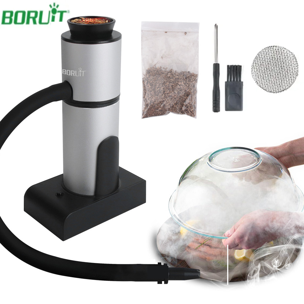 Smoking Gun Kit - BORUiT Taşınabilir Moleküler Mutfak Sigara Tabancası